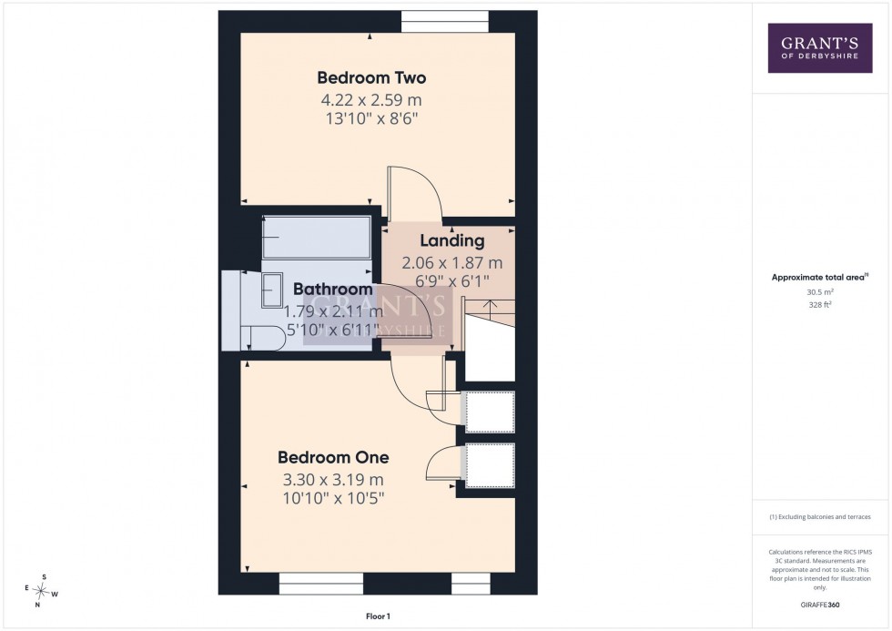 Floorplan for Oakwell Drive, Crich, DE4