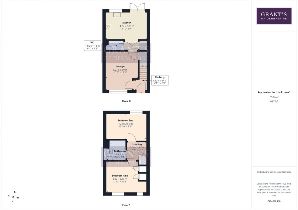 Floorplan for Oakwell Drive, Crich, DE4