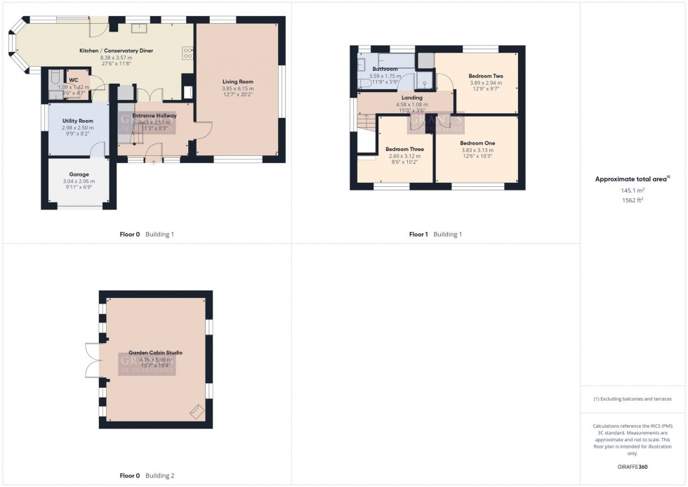 Floorplan for High Street, Bonsall, DE4