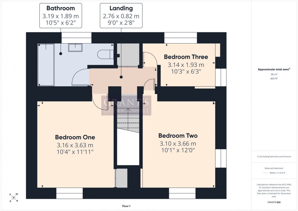 Floorplan for East Bank, Winster, DE4