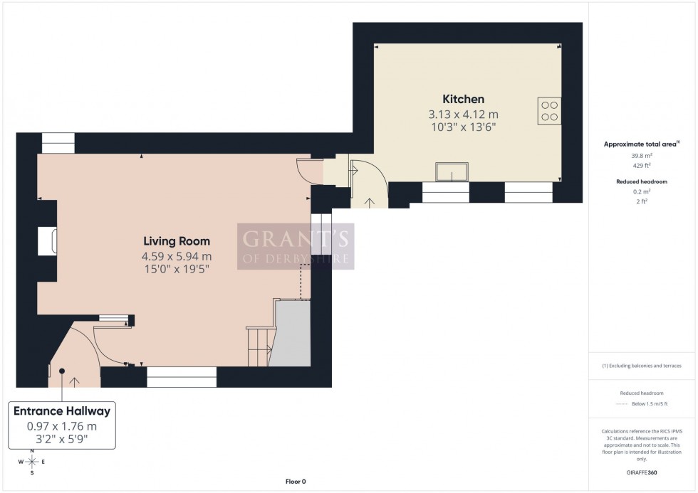 Floorplan for Church Lane, Ellastone, DE6