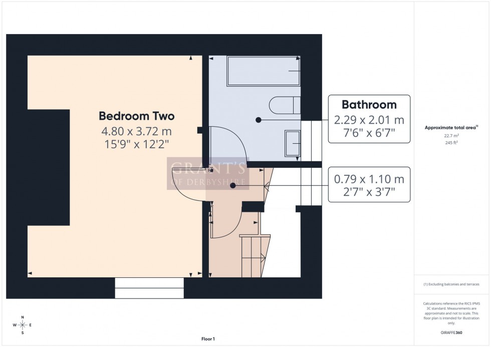 Floorplan for Church Lane, Ellastone, DE6