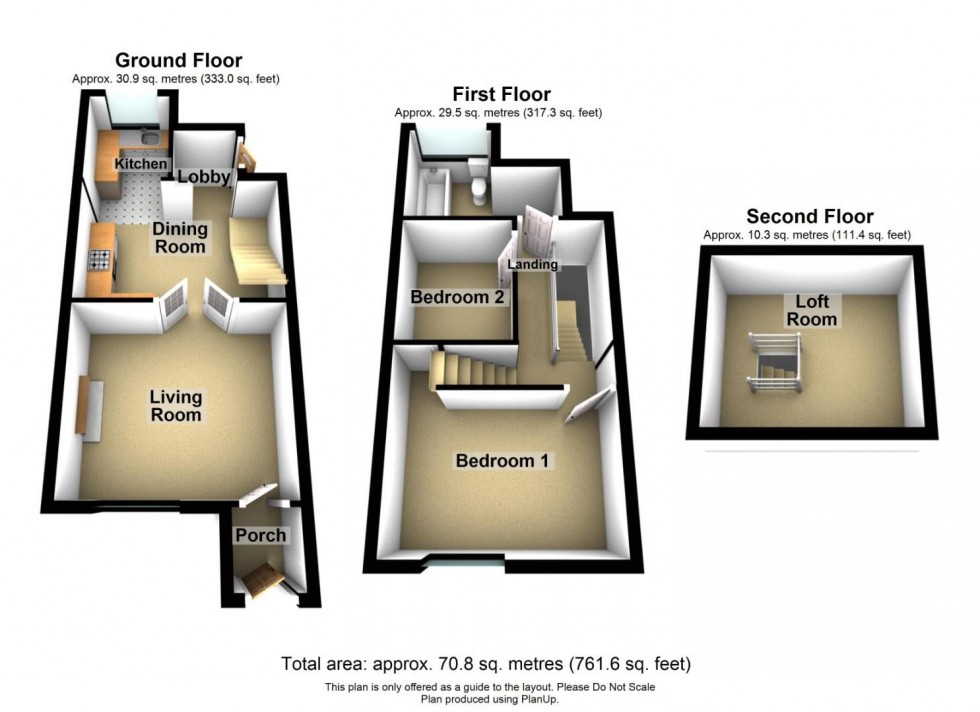 Floorplan for Masson Road, Matlock Bath, Matlock