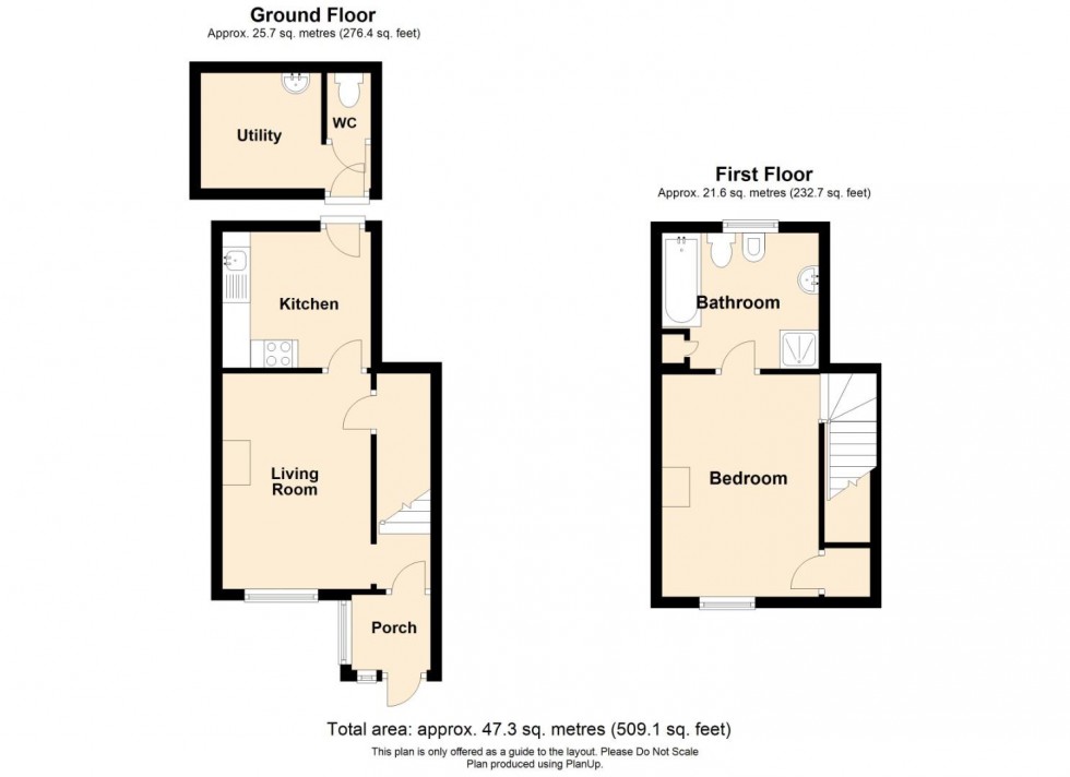 Floorplan for Rise End, Middleton, Matlock