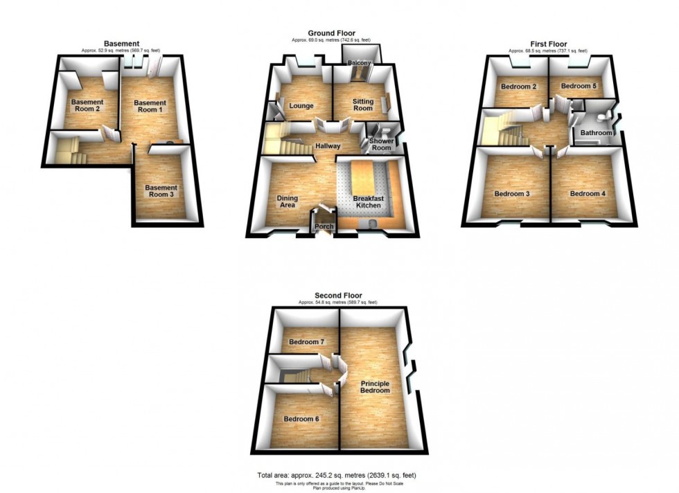 Floorplan for Holme Road, Matlock Bath