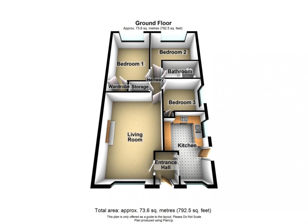 Floorplan for Wellington Close, Matlock