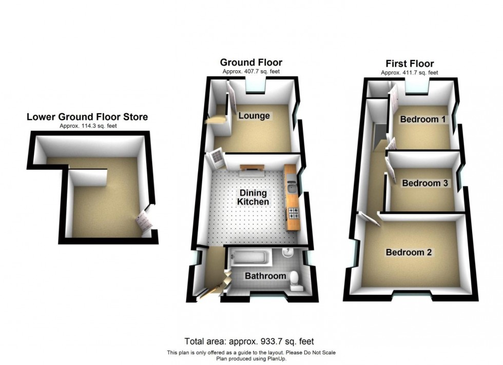 Floorplan for Robin Hood, Whatstandwell, Matlock