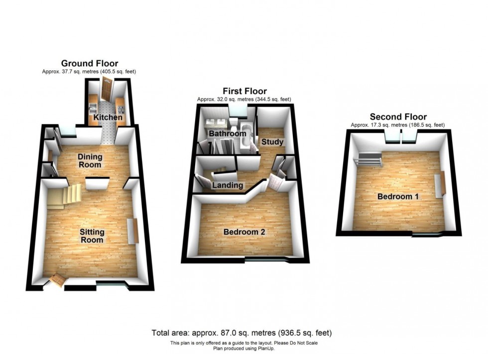 Floorplan for North End, Wirksworth, Matlock