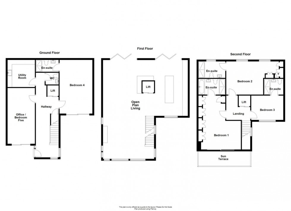 Floorplan for Oak Tree Gardens, Tansley, Matlock