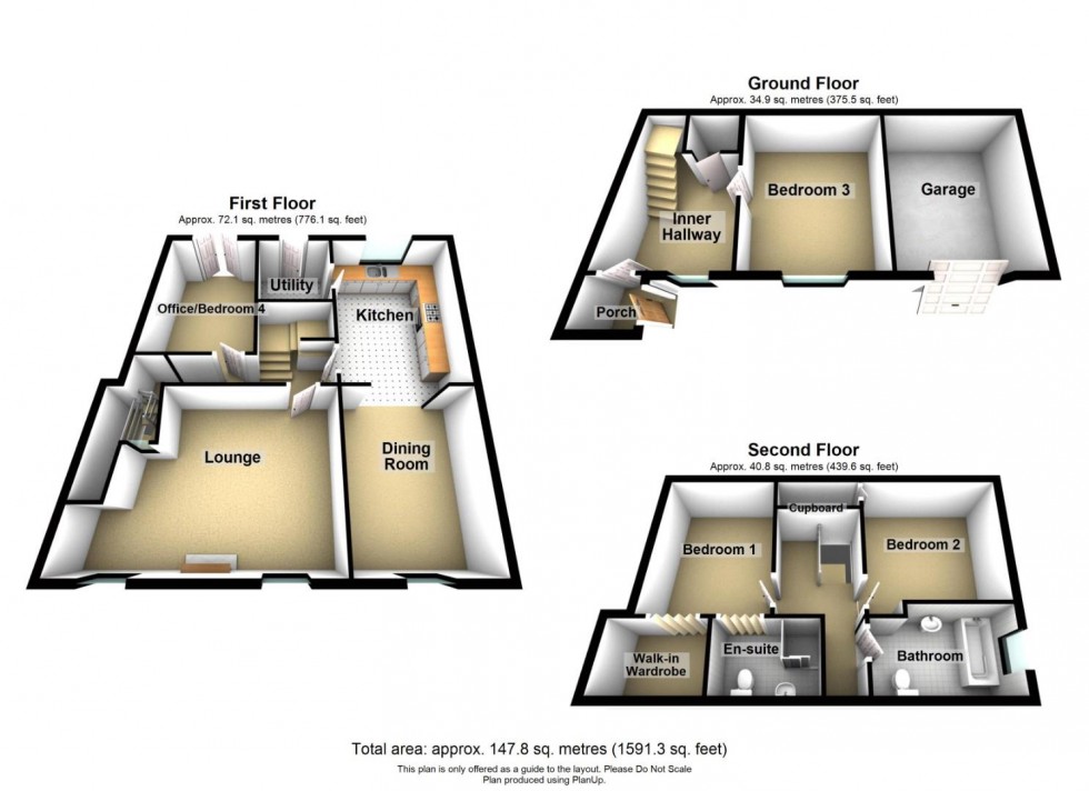Floorplan for Rise End, Middleton by Wirksworth, Matlock
