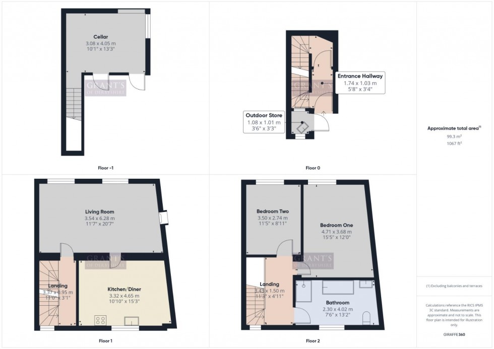 Floorplan for Church Walk, Wirksworth, Matlock