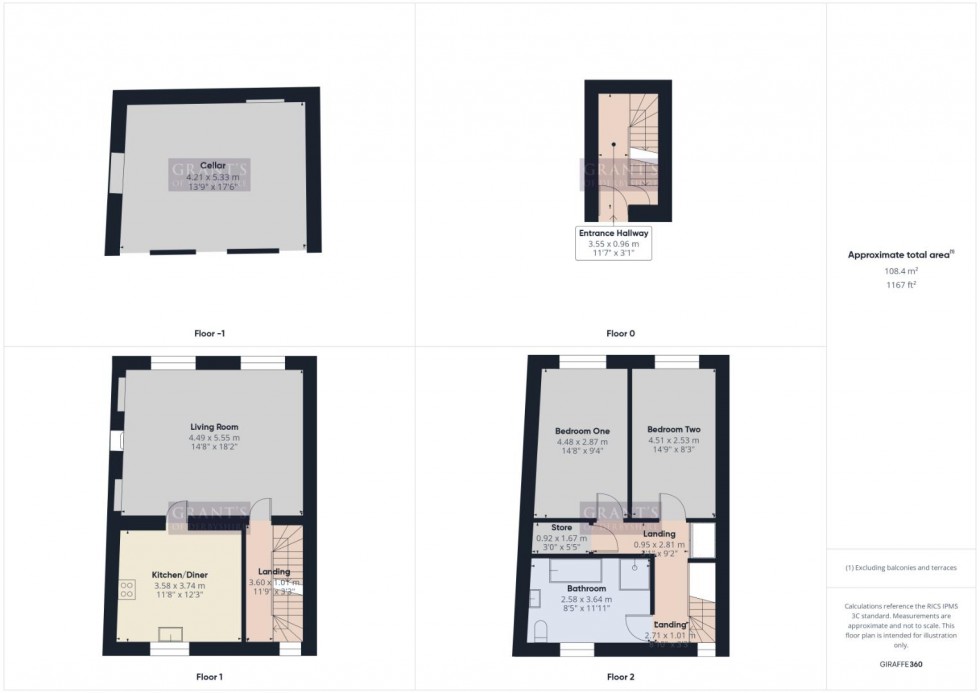 Floorplan for Church Walk, Wirksworth, Matlock