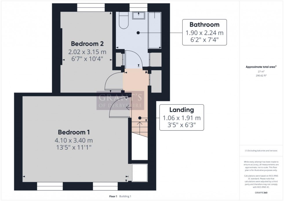 Floorplan for Bolehill Road, Bolehill, Wirksworth