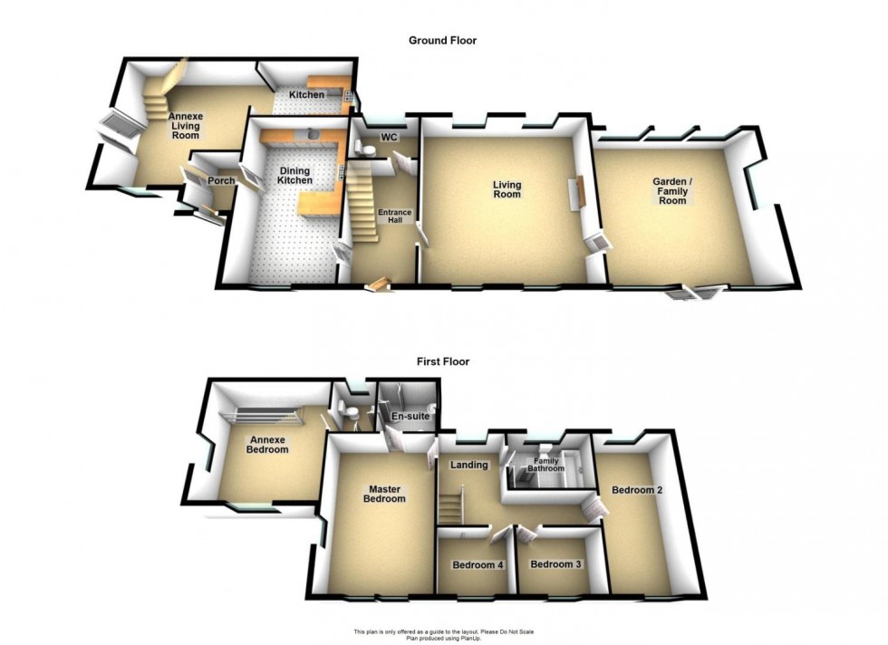Floorplan for Clatterway, Bonsall, Matlock
