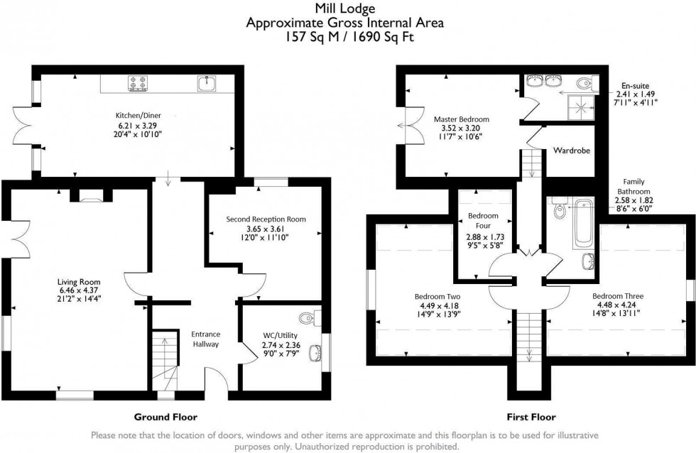 Floorplan for Church Street, Holloway, Matlock