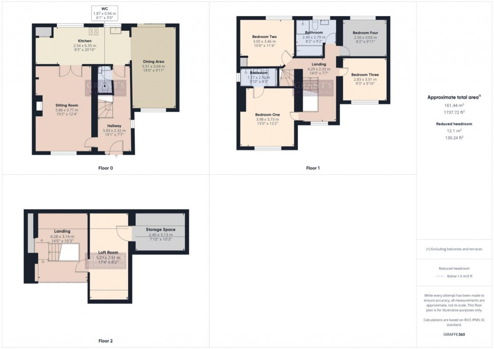 Floorplan for The Moor, Middleton, Matlock