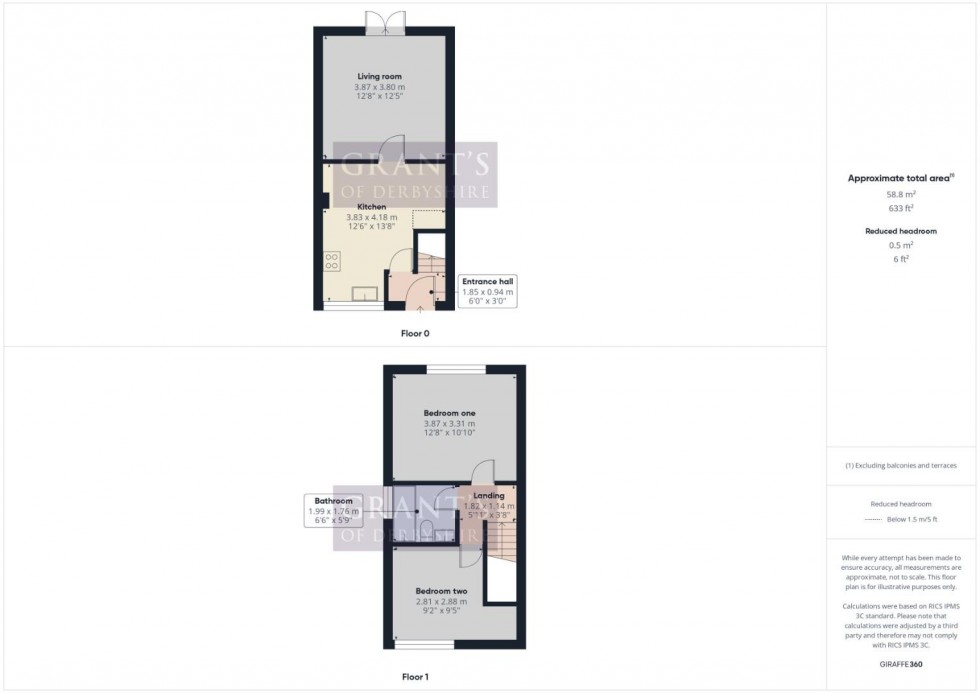 Floorplan for Beech Court, Wirksworth, Matlock