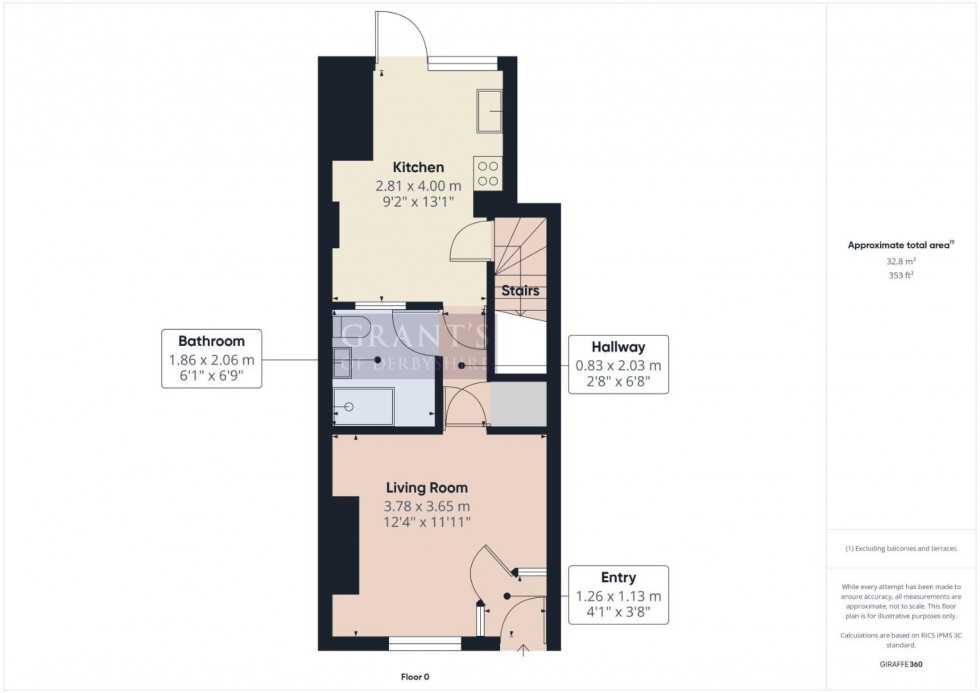 Floorplan for Knowleston Place, Matlock