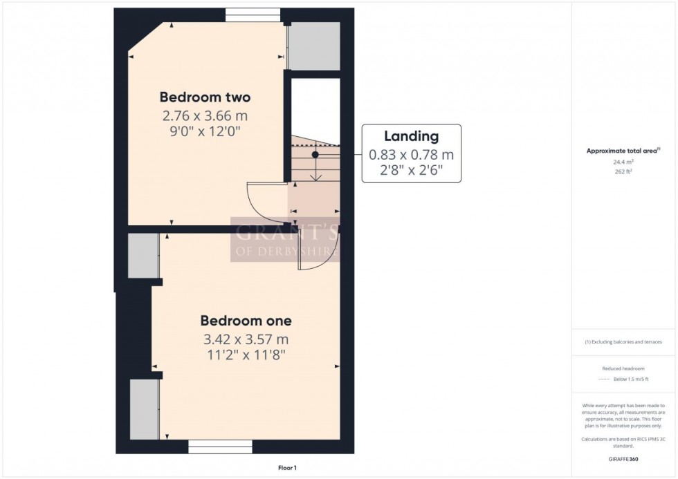 Floorplan for Knowleston Place, Matlock