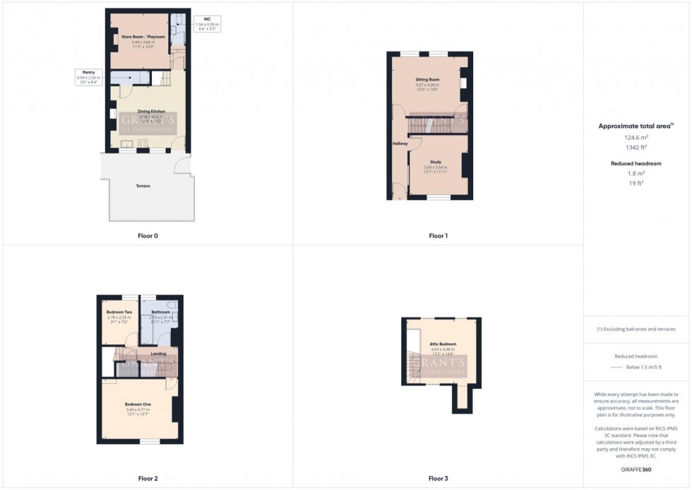 Floorplan for Church Street, Holloway, Matlock