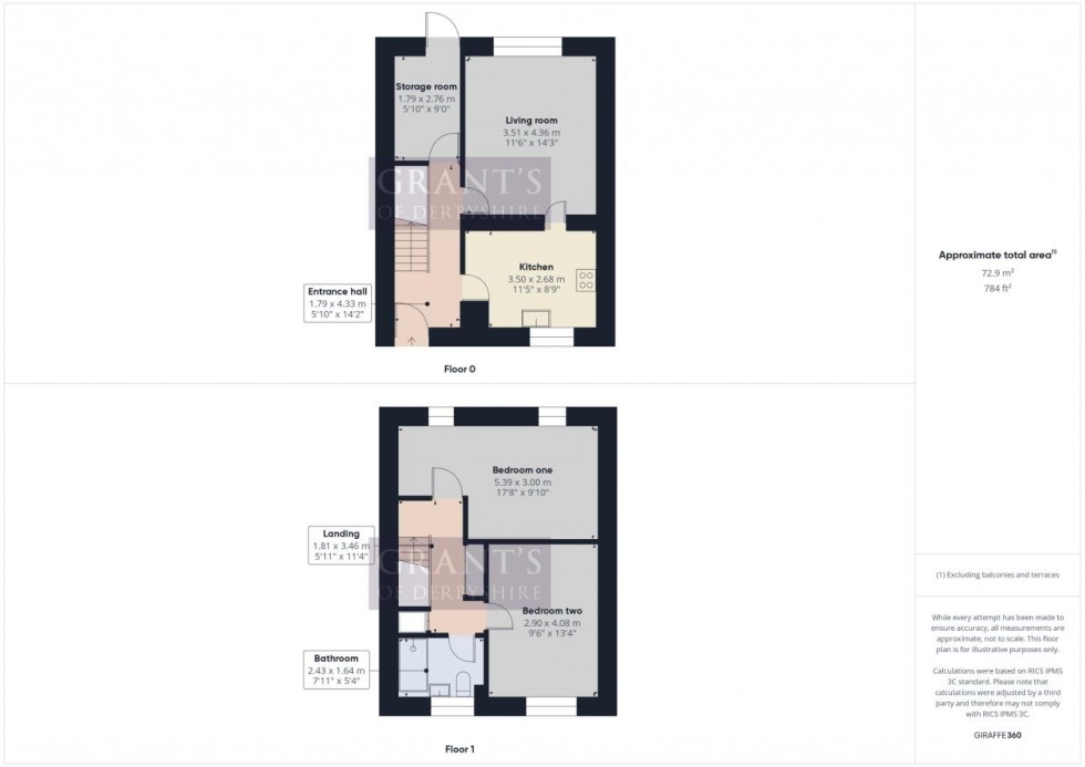 Floorplan for Jubilee Court, Wirksworth, Matlock
