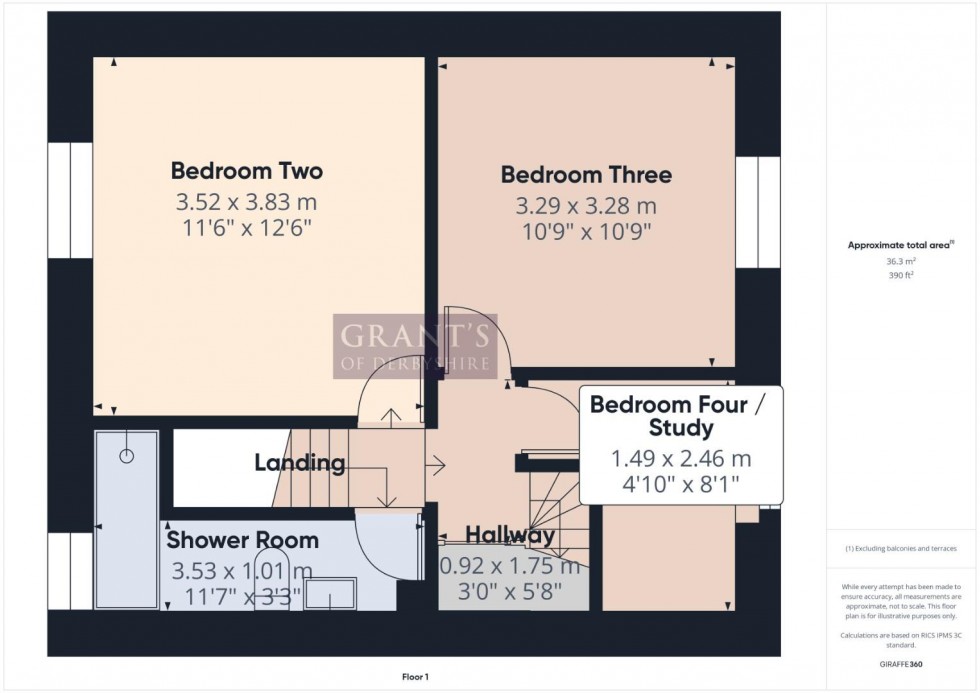 Floorplan for The Mires, Birchover, Matlock