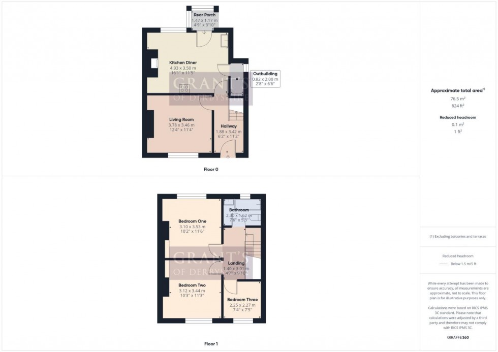Floorplan for The Avenue, Darley Dale