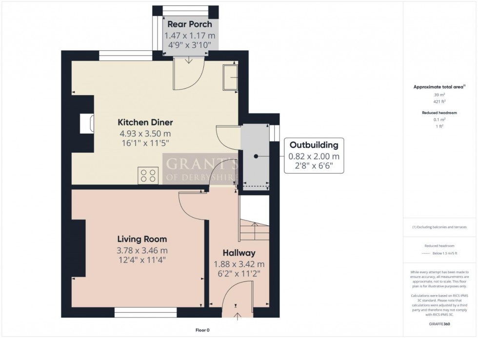 Floorplan for The Avenue, Darley Dale
