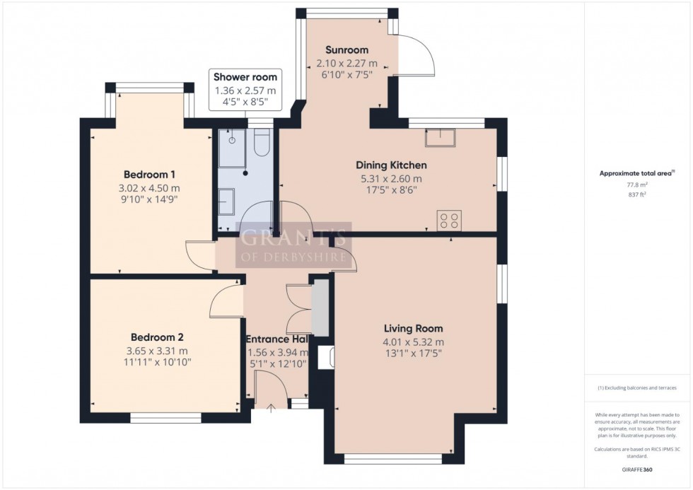 Floorplan for Summer Drive, Wirksworth