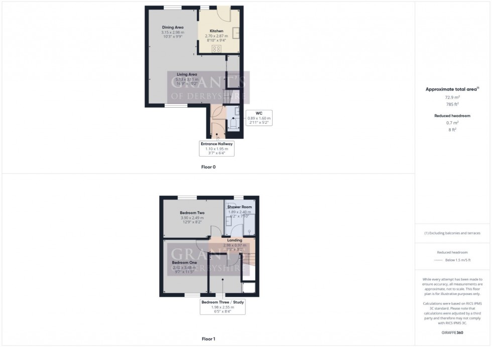 Floorplan for Main Street, Middleton-by-Wirksworth