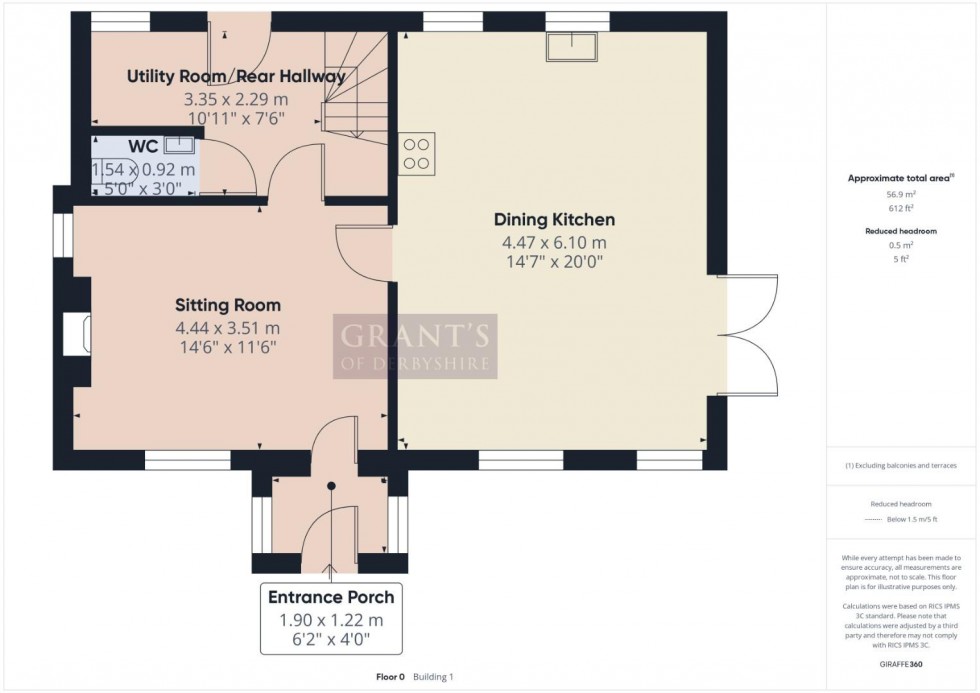 Floorplan for Allen Lane, Tansley, Matlock