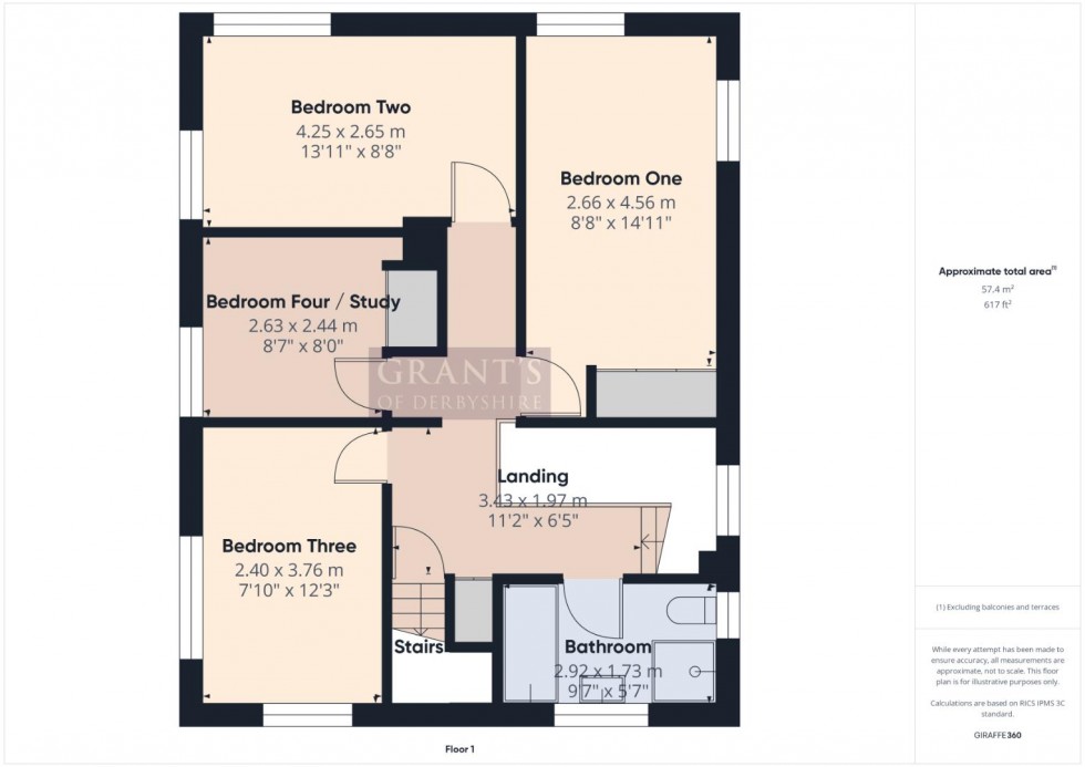 Floorplan for Stoneleigh, 17 Summer Lane, Wirksworth