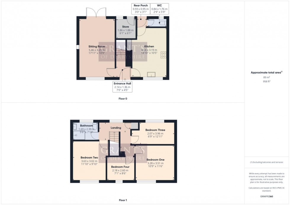 Floorplan for Bulling Lane, Crich, Matlock