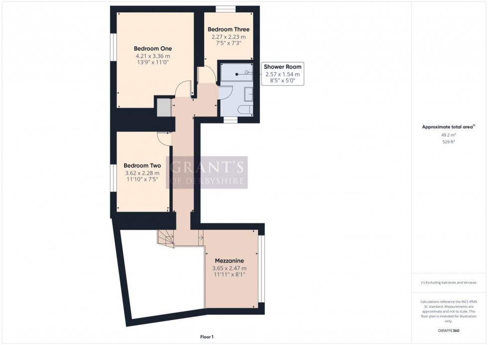Floorplan for Starkholmes Road, Starkholmes, Matlock
