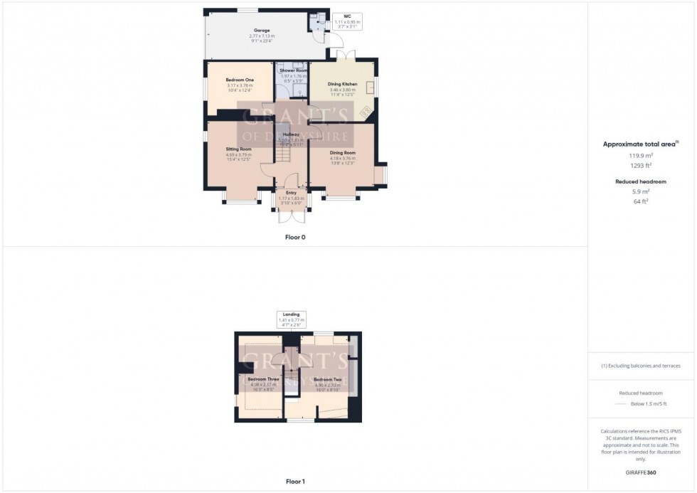 Floorplan for Old Hackney Lane, Hackney, Matlock