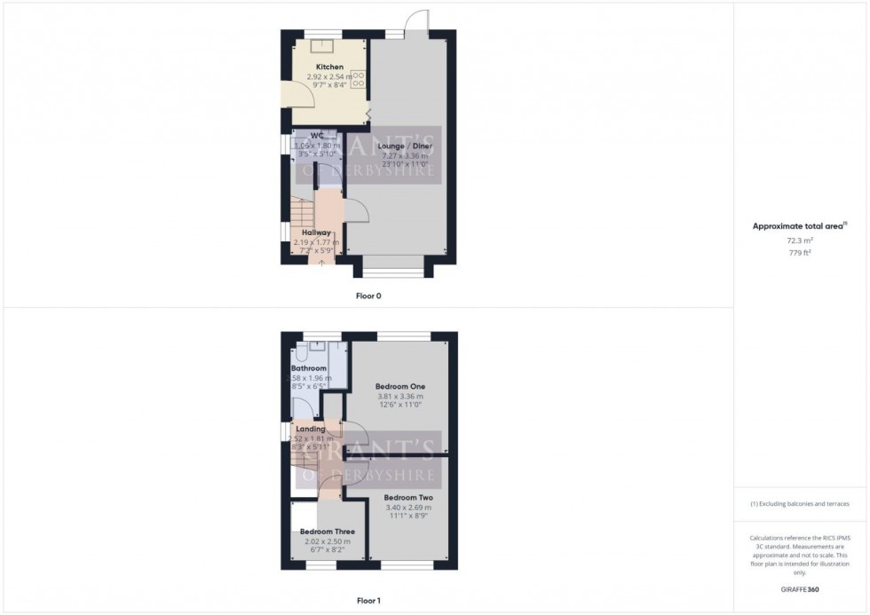 Floorplan for Denver Road, Mickleover, Derby