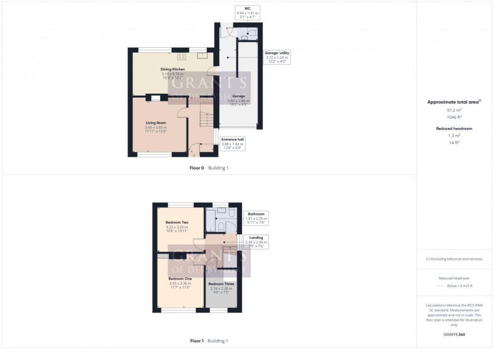 Floorplan for Bournebrook Avenue, Wirksworth, Matlock