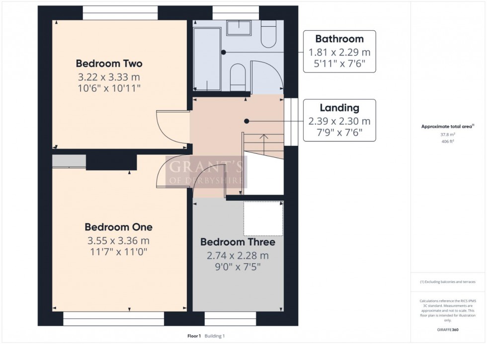 Floorplan for Bournebrook Avenue, Wirksworth, Matlock
