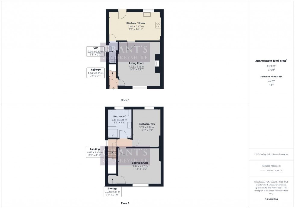Floorplan for The Common, Crich, Matlock