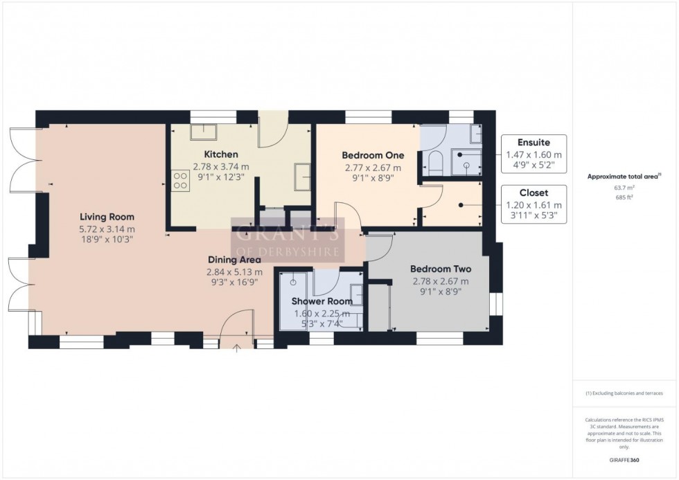 Floorplan for Mickley Lane, Stretton, Alfreton