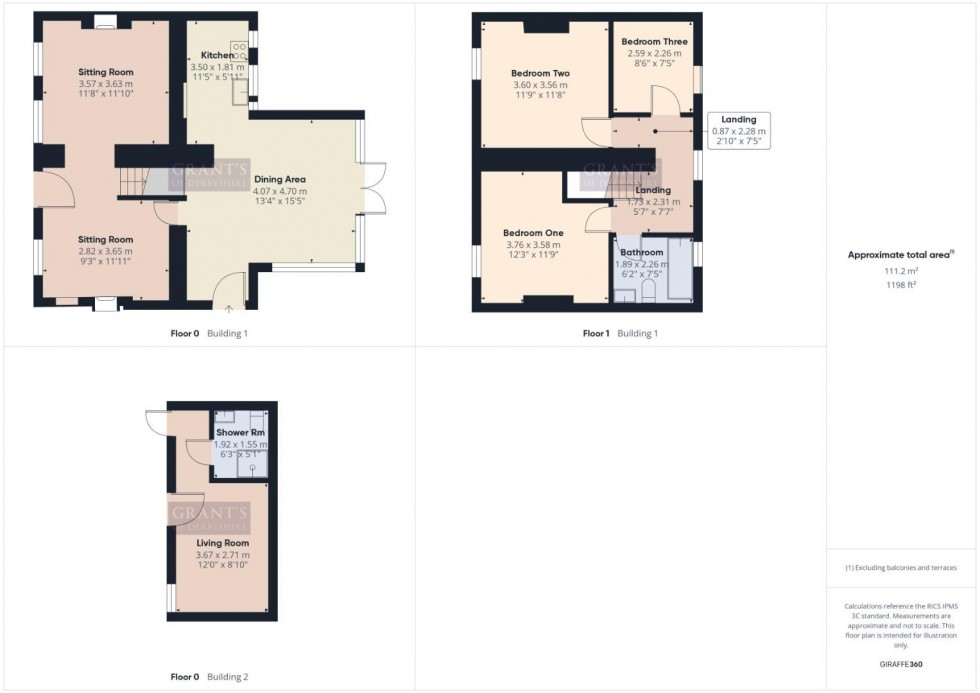 Floorplan for The Town, Carsington, Matlock