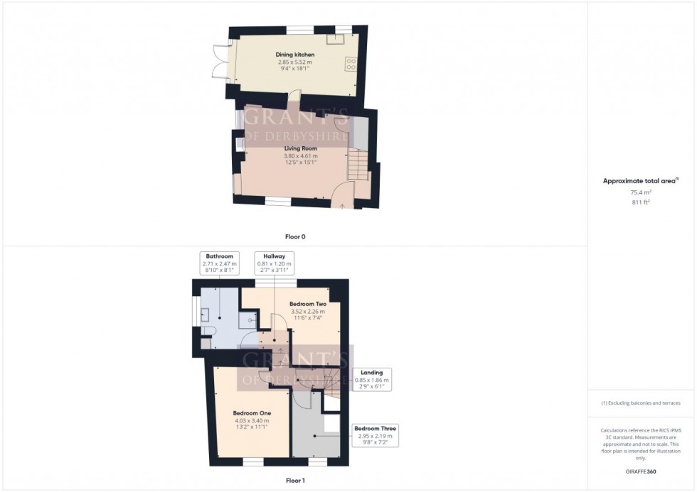 Floorplan for Yeoman Street, Bonsall, Matlock