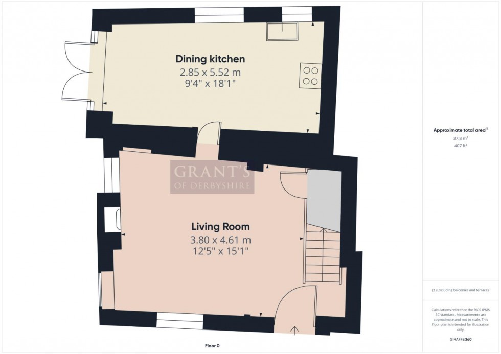 Floorplan for Yeoman Street, Bonsall, Matlock