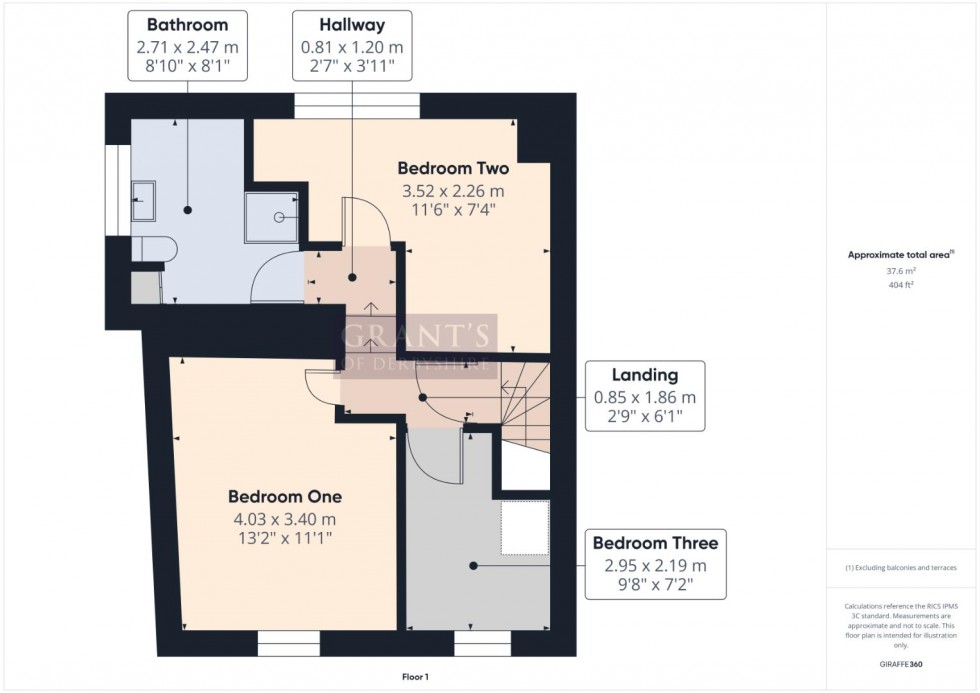 Floorplan for Yeoman Street, Bonsall, Matlock