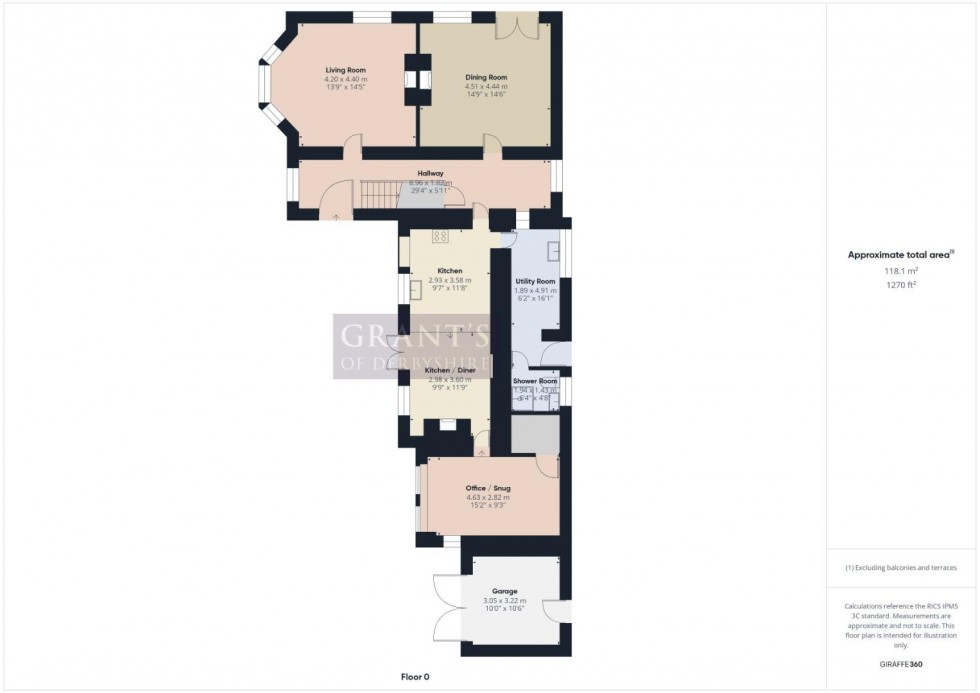 Floorplan for Clatterway, Bonsall, Matlock