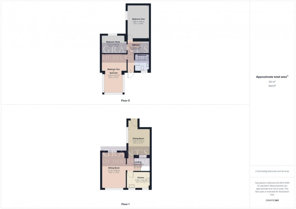 Floorplan for Megdale, Matlock