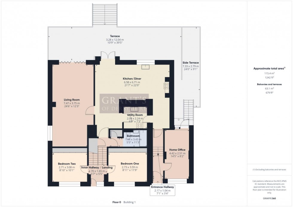 Floorplan for Thorncliffe Avenue, Darley Dale, Matlock
