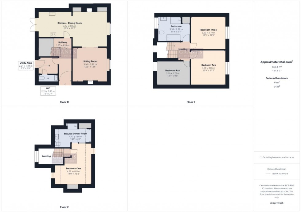 Floorplan for The Common, Crich, Matlock