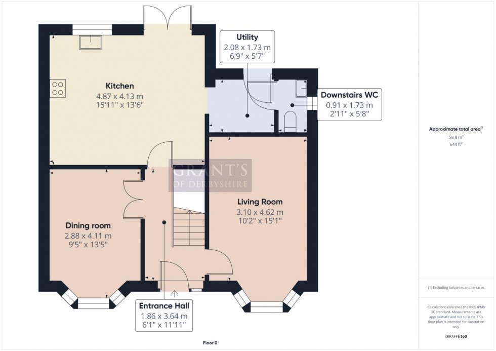Floorplan for Bentley Bridge Road, Matlock