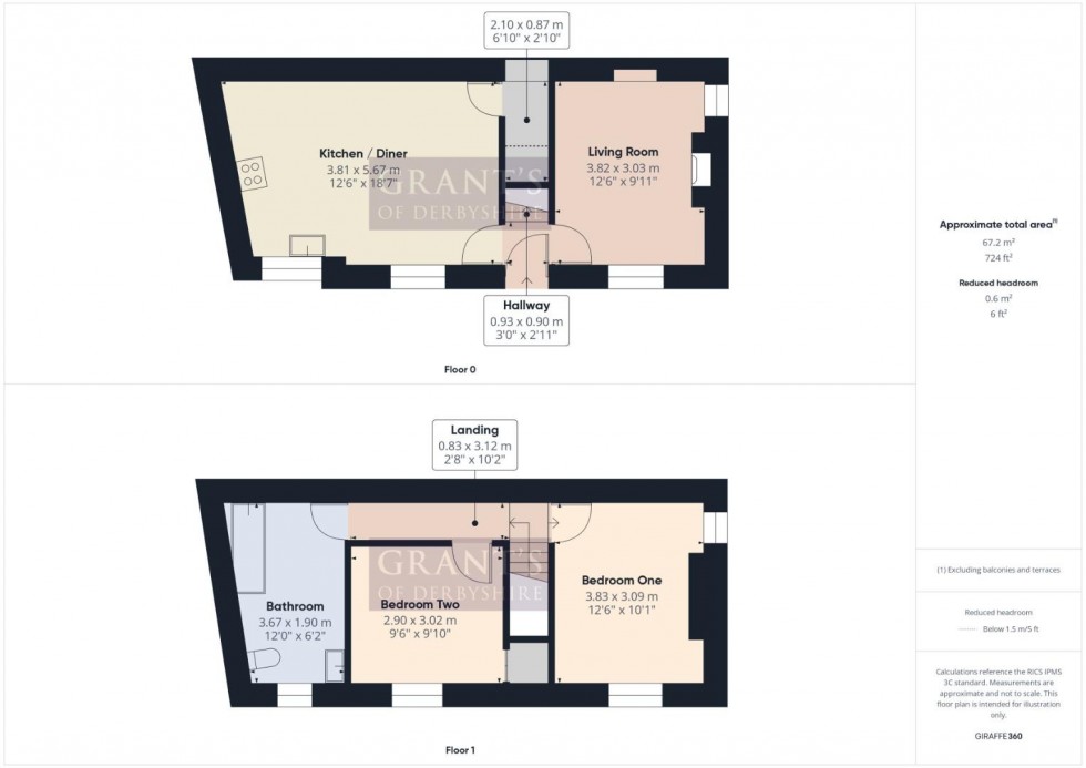 Floorplan for 45 Wash Green, Wirksworth